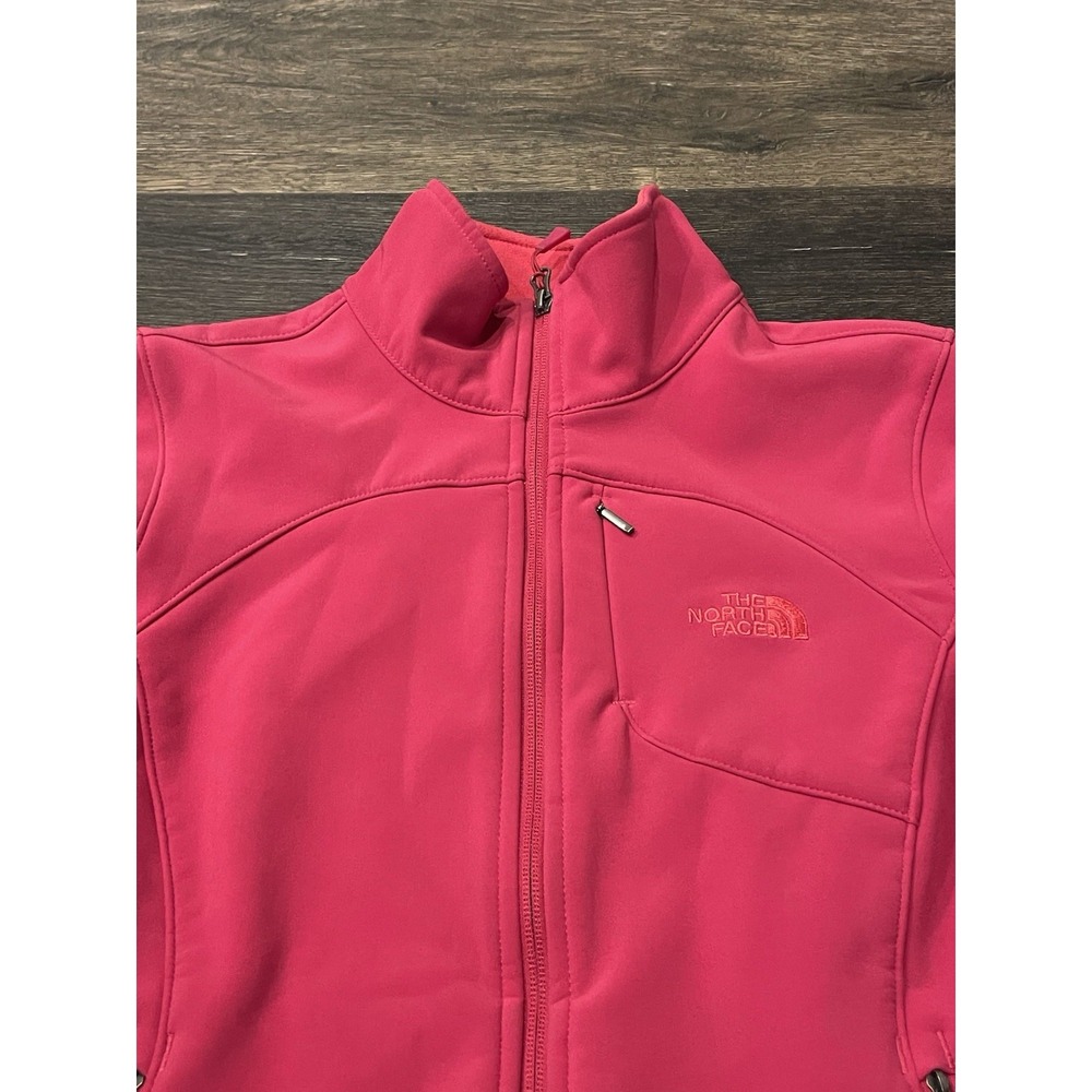 The North Face Jacket Womens Small Pink Softshell Fleece Lined Hooded WindWall - Picture 4 of 11